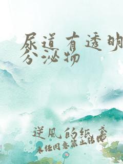 尿道有透明液体分泌物