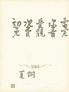 初次爱你电视剧免费观看完整版高清