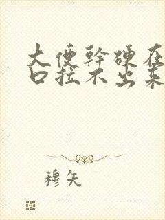 大便干硬在肛门口拉不出来怎么办