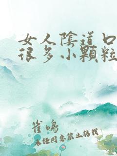 女人阴道口起了很多小颗粒