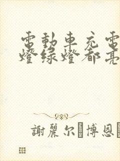 电动车充电时红灯绿灯都亮是什么原因