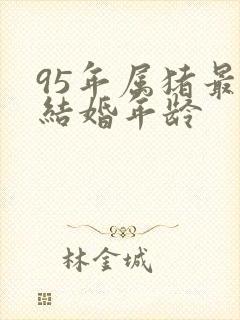 95年属猪最佳结婚年龄