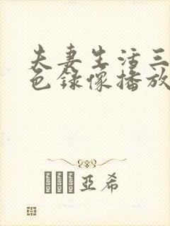 夫妻生活三级黄色录像播放