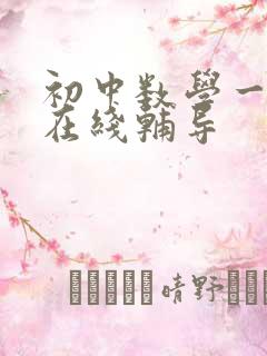 初中数学一对一在线辅导