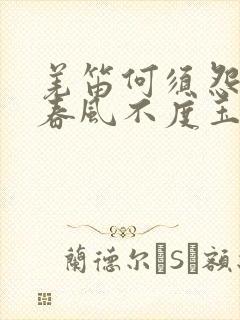 羌笛何须怨杨柳春风不度玉门关的解释