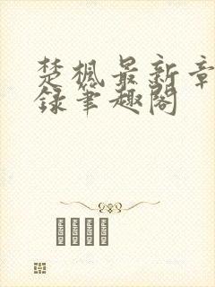 楚枫最新章节目录笔趣阁