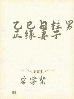 乙巳日柱男命的正缘妻子