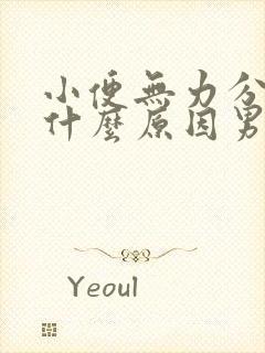 小便无力分叉是什么原因男