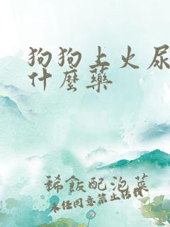 狗狗上火尿黄吃什么药