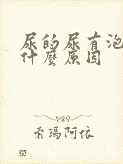 尿的尿有泡沫是什么原因