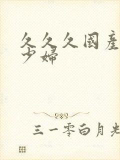 久久久国产精品少妇