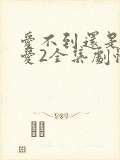 爱不到还是不能爱2全集剧情