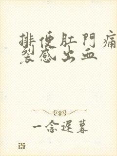 排便肛门痛有撕裂感出血