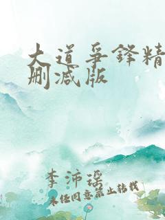 大道争锋精校无删减版