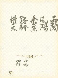 权路乘风而起化天骄叶阳阅读全文