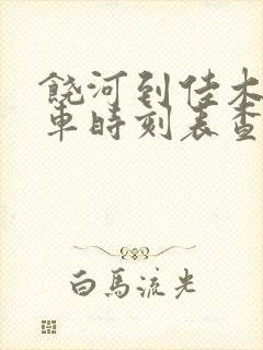 饶河到佳木斯客车时刻表查询
