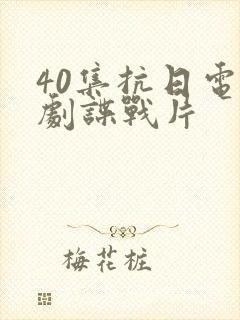 40集抗日电视剧谍战片