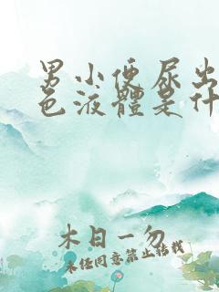 男小便尿出乳白色液体是什么问题