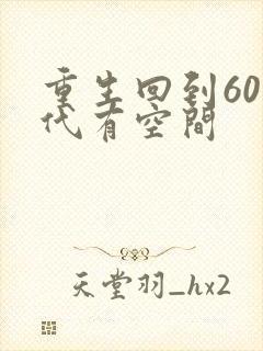 重生回到60年代有空间