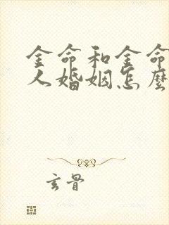 金命和金命两个人婚姻怎么样