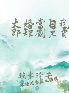 大婚当日我换新郎短剧免费观看