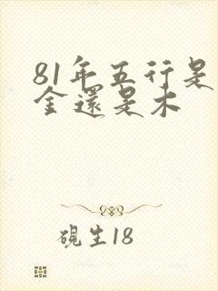 81年五行是属金还是木