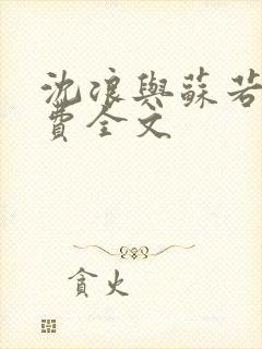 沈浪与苏若雪免费全文