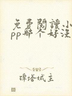 免费阅读小说app哪个好没有广告的