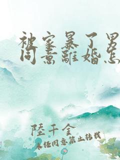 被家暴了男方不同意离婚怎么办