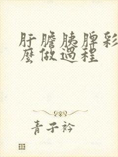 肝胆胰脾彩超怎么做过程