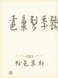 青岛到单县的大巴车多少钱