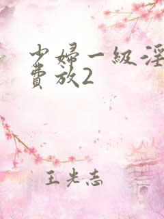 少妇一级淫片免费放2