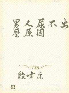 男人尿不出尿什么原因