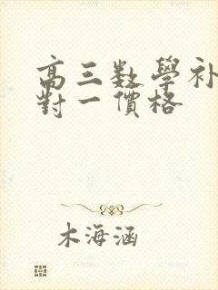 高三数学补课一对一价格