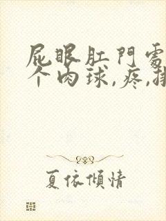 屁眼肛门处有一个肉球,疼,排便带血