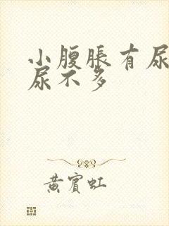 小腹胀有尿意却尿不多