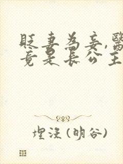 贬妻为妾,医女竟是长公主短剧在线