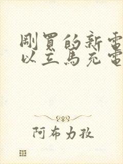 刚买的新电车可以立马充电吗