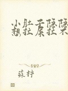 小肚子隐隐作痛想拉屎拉不出来