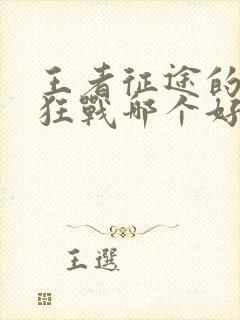 王者征途的枪和狂战哪个好