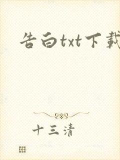 告白txt下载