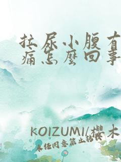 拉尿小腹有点刺痛怎么回事