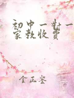 初中一对一上门家教收费