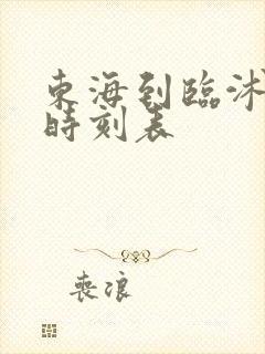 东海到临沭汽车时刻表