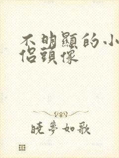 不明显的小众情侣头像