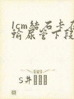 1cm结石卡在输尿管下段