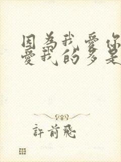 因为我爱你比你爱我的多是什么歌