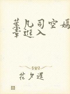 叶凡司空嫣93章进入