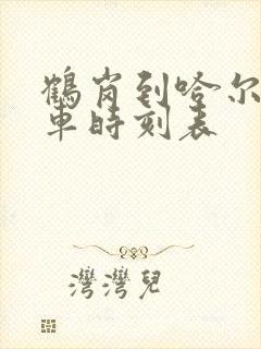 鹤岗到哈尔滨客车时刻表