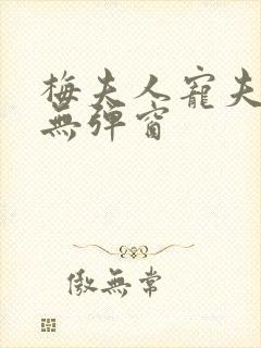 梅夫人宠夫日常无弹窗